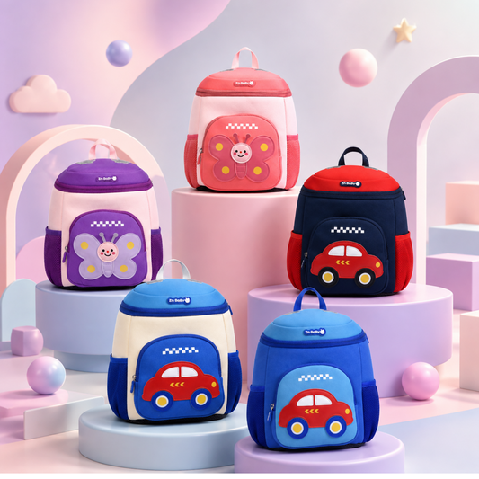 Cute Kids Cartoon Backpack Lightweight Neoprene School Bag