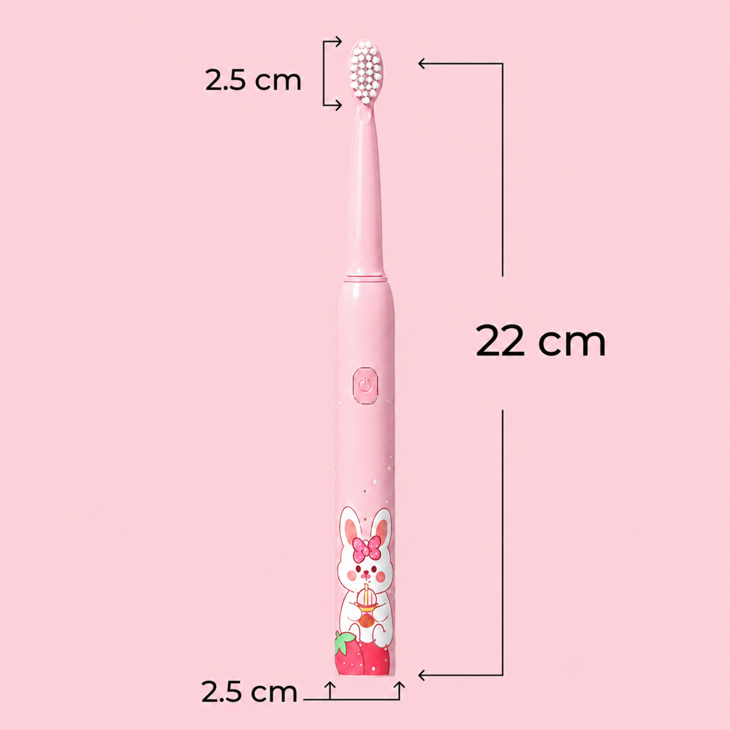 Rechargeable Kids Toothbrush with Sonic Cleaning & 4 Heads