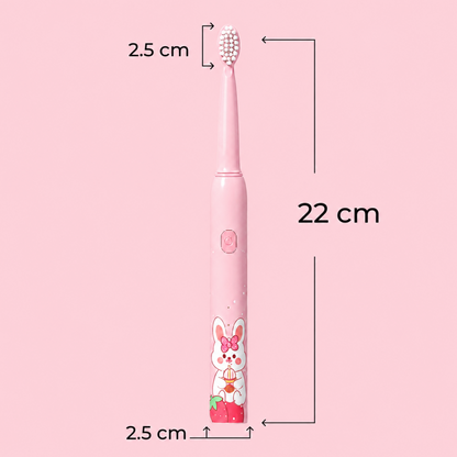 Rechargeable Kids Toothbrush with Sonic Cleaning & 4 Heads