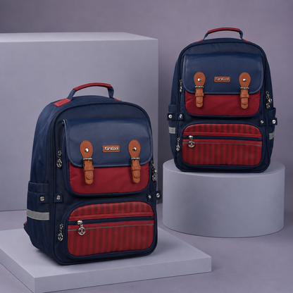 Blue Ergonomic School Bag Backpack for Kids