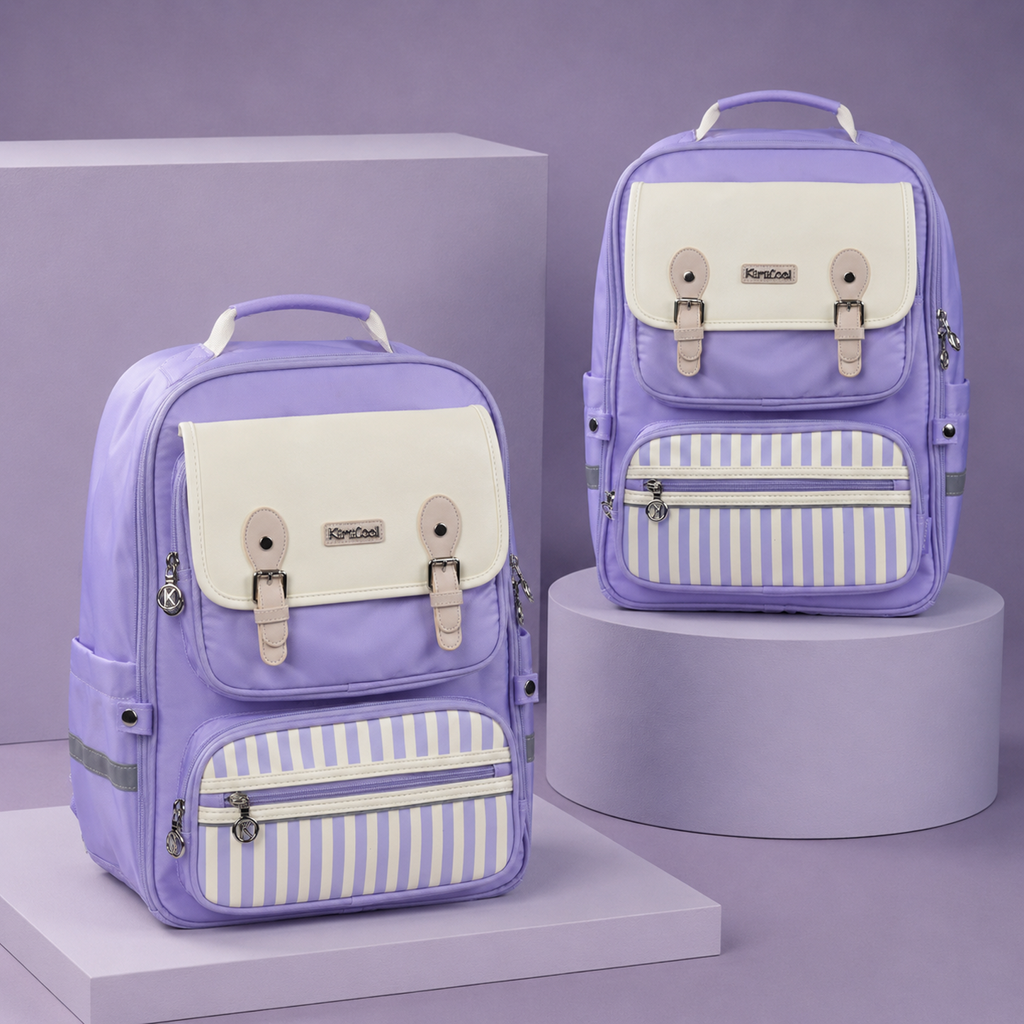 Blue Ergonomic School Bag Backpack for Kids