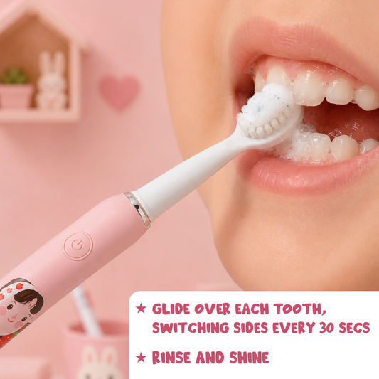 Cartoon Kids Electric Toothbrush with USB Charging & 3 Modes