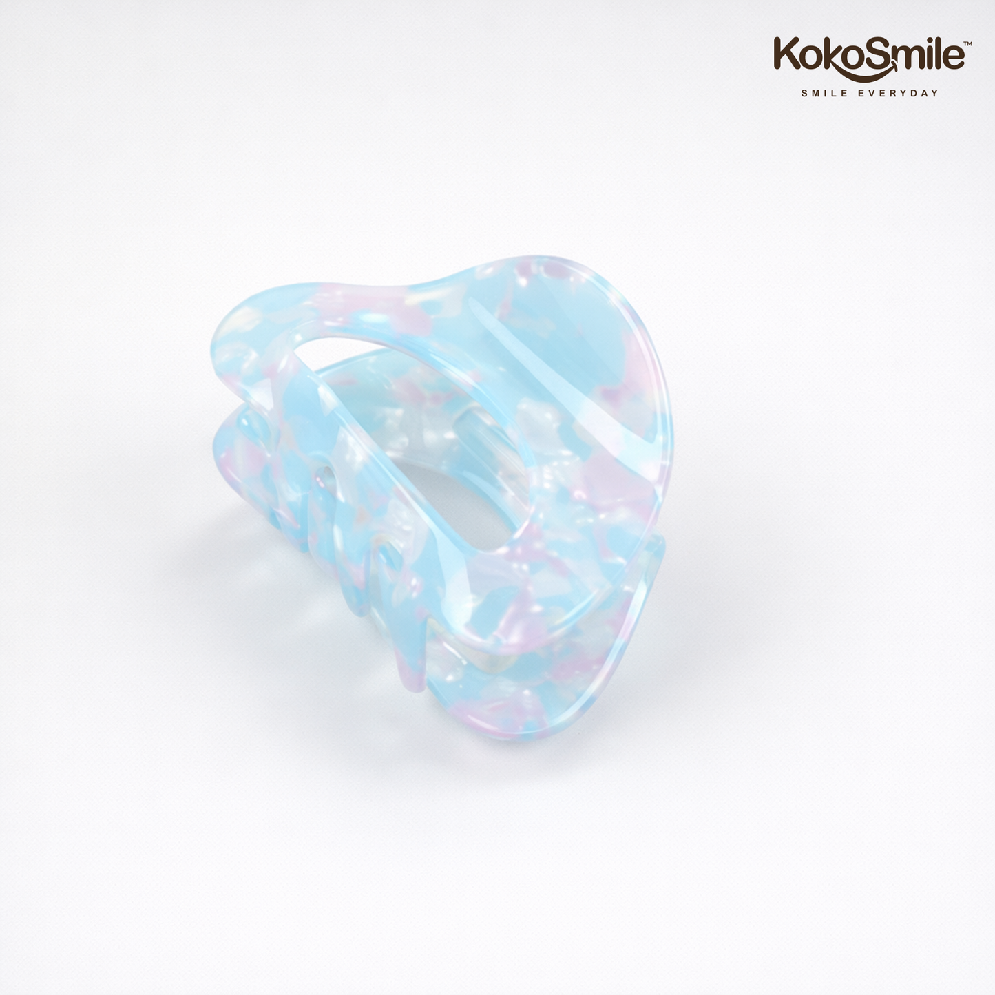 Opalescent Cloud Hair Claw Clip – Pearlescent ABS Hair Accessory for Women