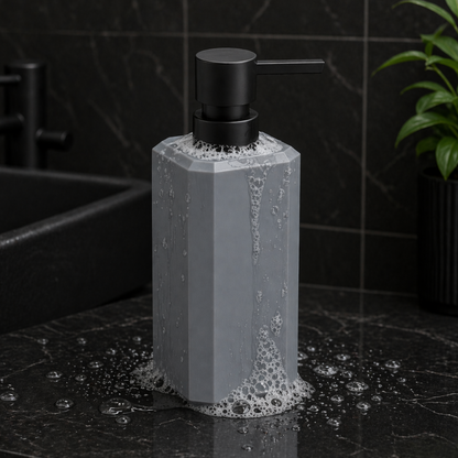 Unbreakable Grey Liquid Soap Dispenser Bottle 250ml