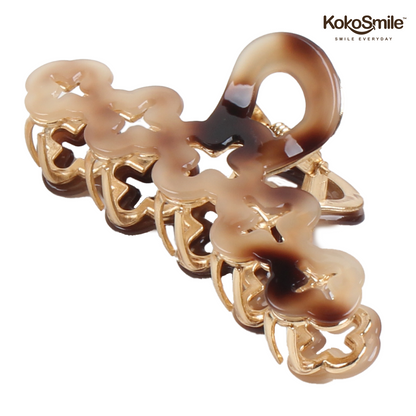 Elegant Strong Hold Hair Claw Clip – Premium Brass Hair Styling Clip