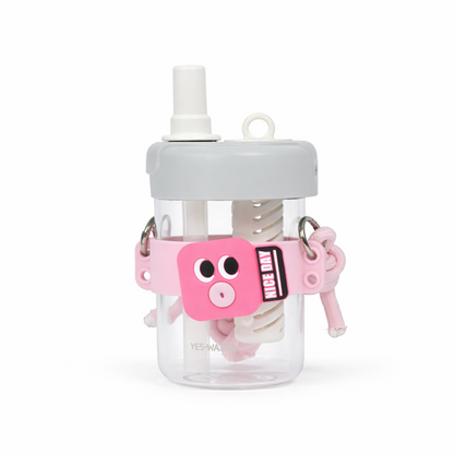 Super Cute Trendy Tritan tumbler bottle with Straw for Kids - 500ml
