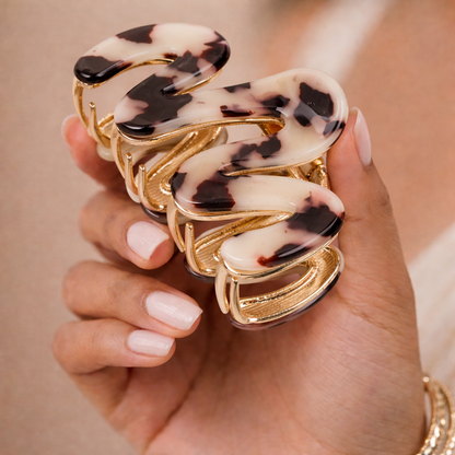 Premium Anti-Slip Hair Claw Clip – Rust-Resistant Brass & ABS Hair Clip