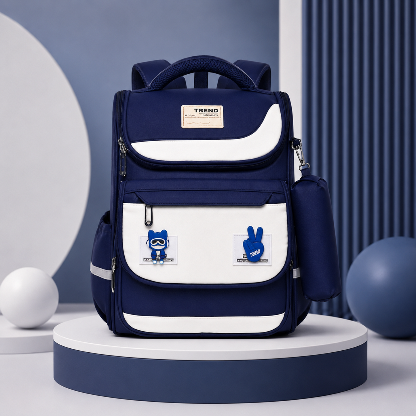 Space Theme Kids School Backpack with Smart Storage