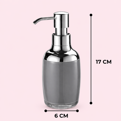 Premium Acrylic Grey Liquid Soap Dispenser Bottle 280ml