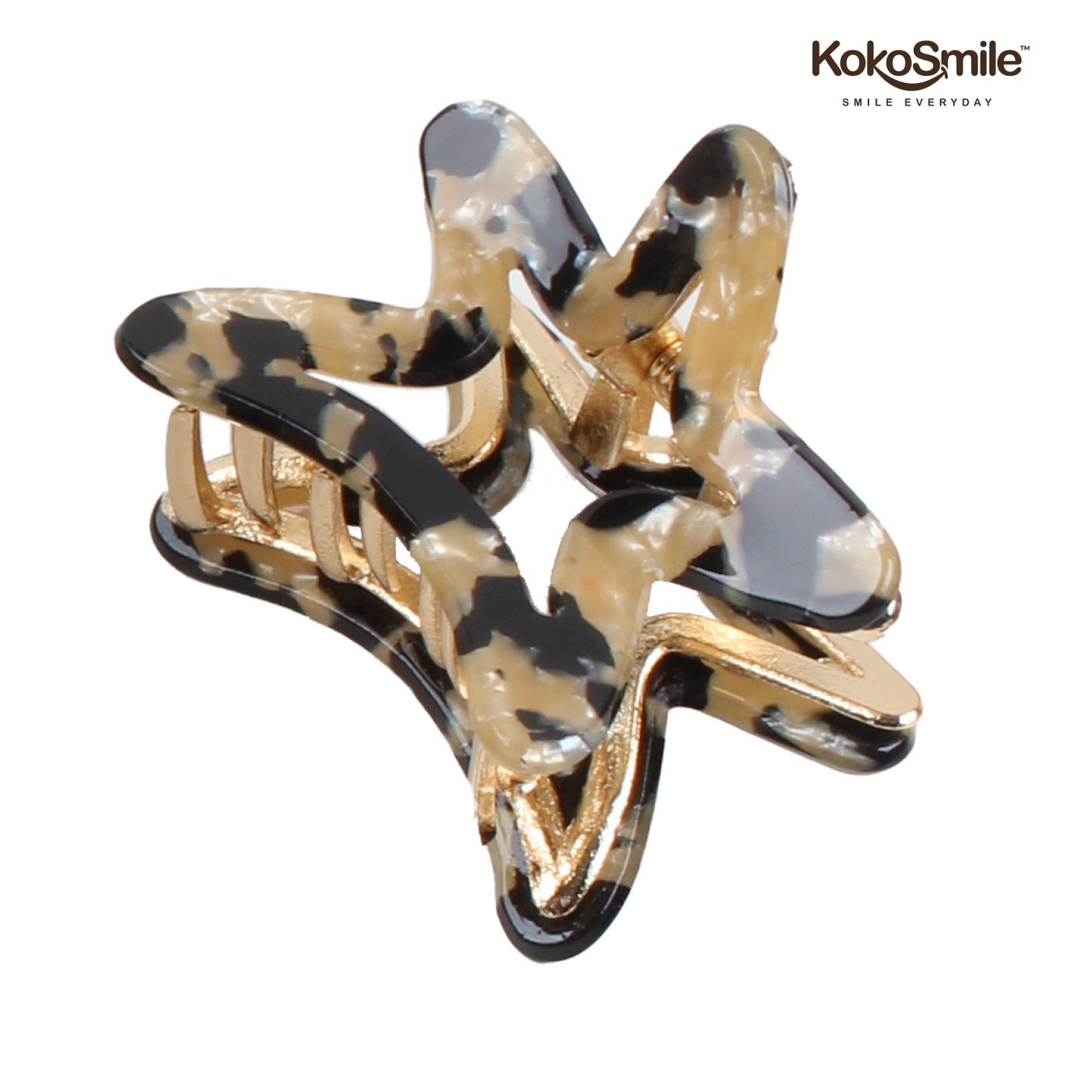 Classic Strong Grip Hair Claw Clip – Premium Brass & ABS Hair Accessory