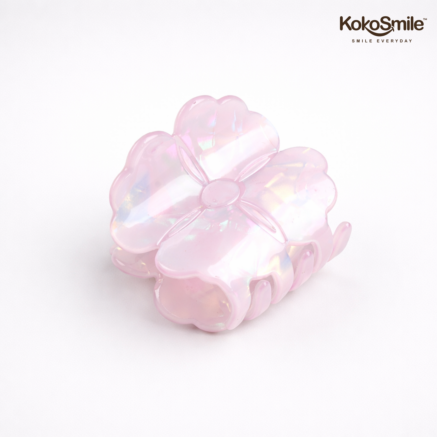 Elegant Flower Hair Claw Clip – Anti-Slip Wavy Jaw Clip for Women