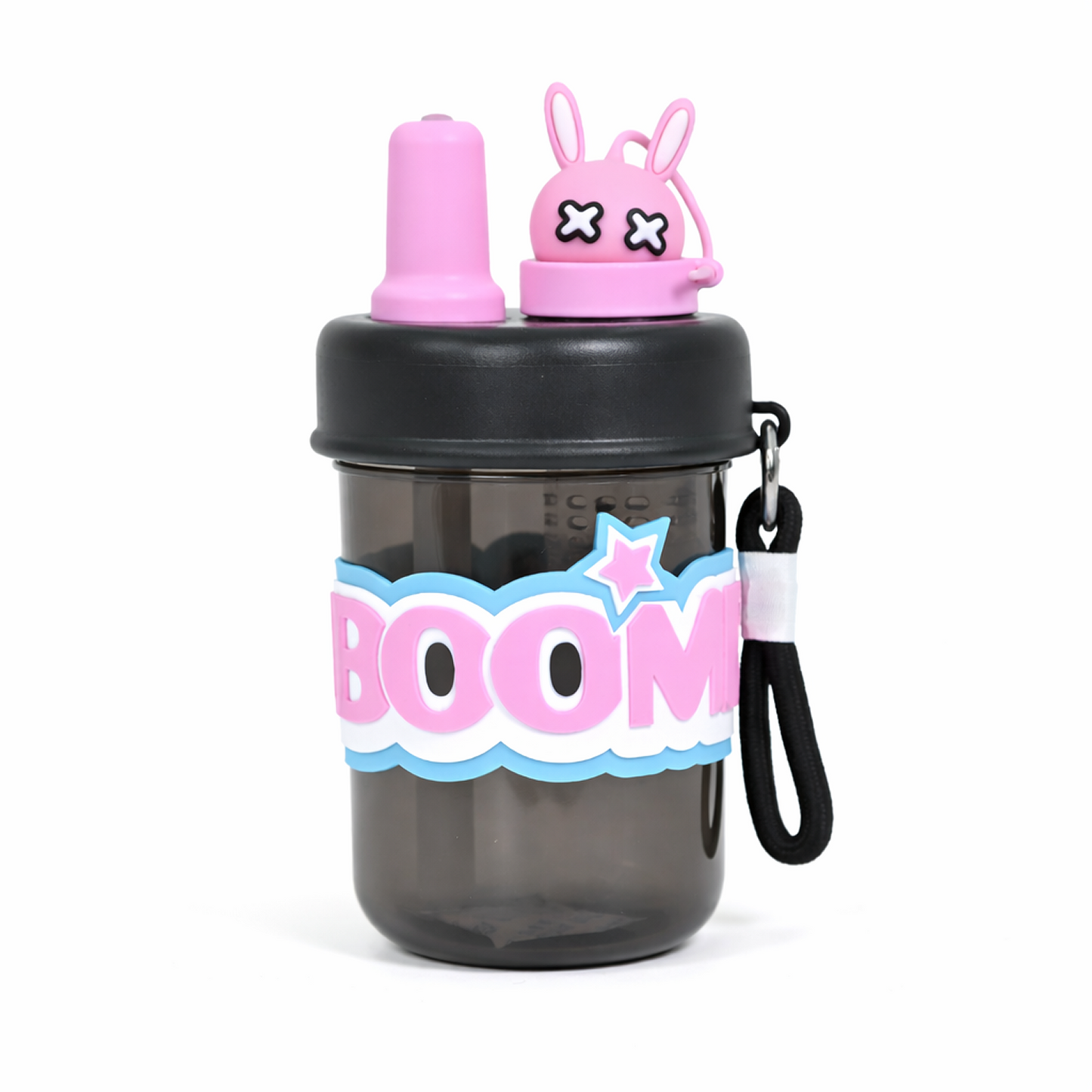 BOOM Cartoon Infuser Straw Bottle for Kids - 420ml