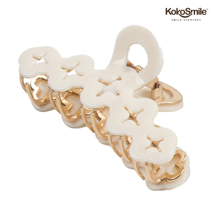 Elegant Strong Hold Hair Claw Clip – Premium Brass Hair Styling Clip