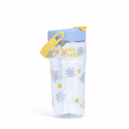 Cute Tritan Water Bottle with Straw & Handle - 800ml