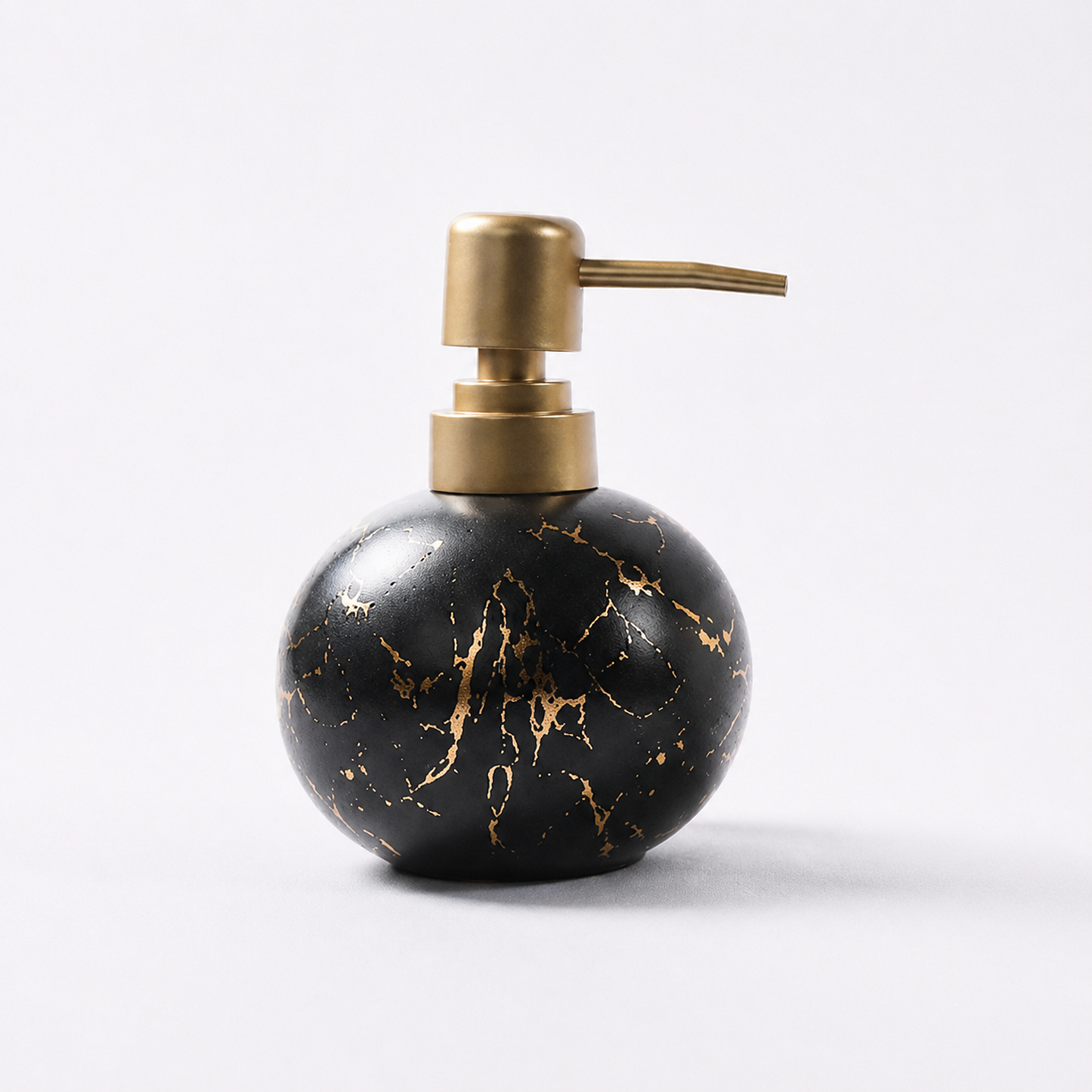 Ceramic Gold Marble Soap Dispenser - 250ml