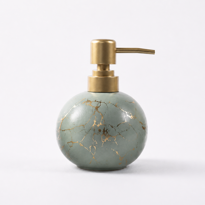 Ceramic Gold Marble Soap Dispenser - 250ml