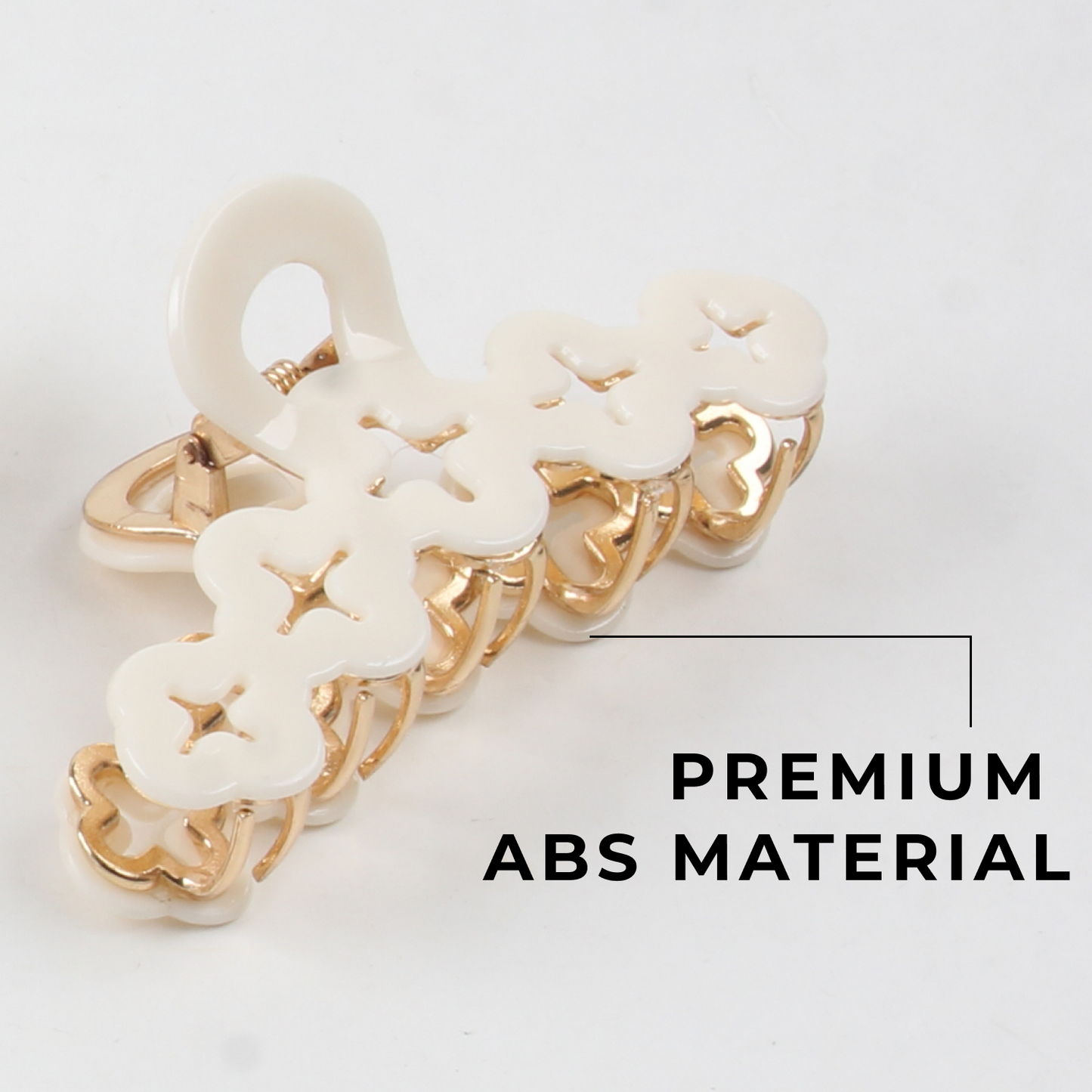 Elegant Strong Hold Hair Claw Clip – Premium Brass Hair Styling Clip