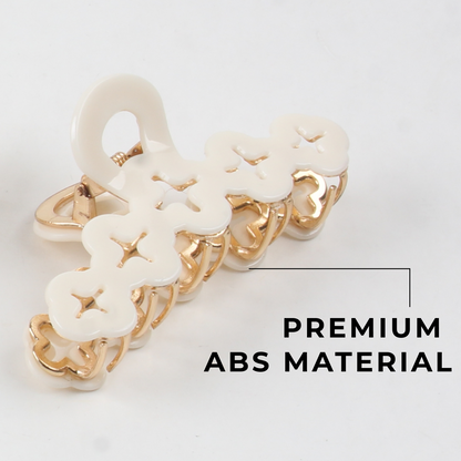 Elegant Strong Hold Hair Claw Clip – Premium Brass Hair Styling Clip