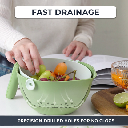 Multi-Purpose Kitchen Drain Basket & Strainer | 2 ltr Colander