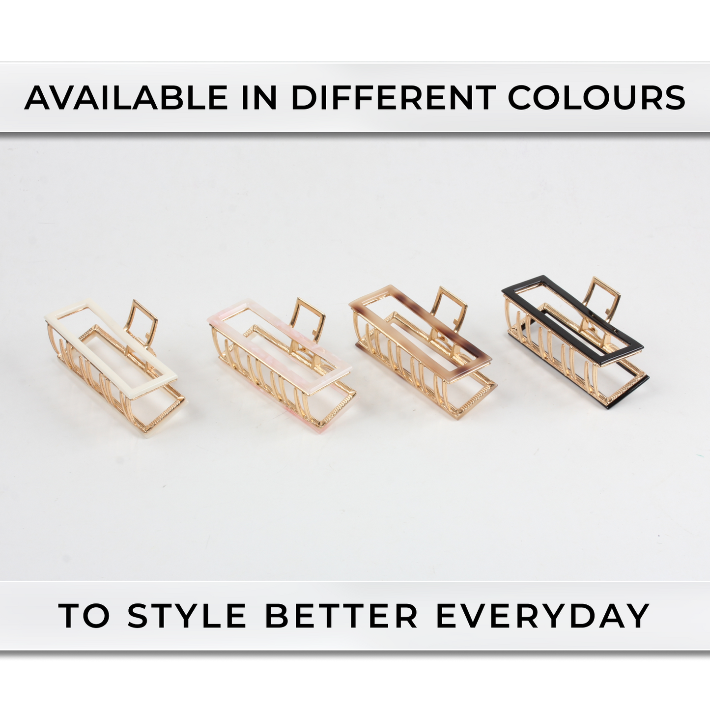 Premium Strong Hold Hair Claw Clip – Brass Grip Hair Styling Clutcher