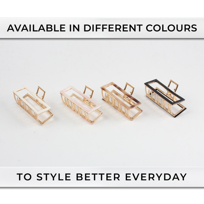 Premium Strong Hold Hair Claw Clip – Brass Grip Hair Styling Clutcher