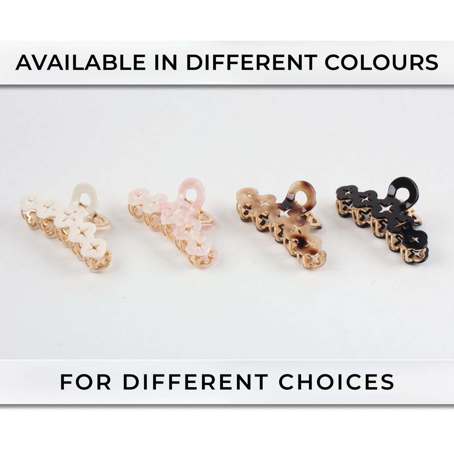 Elegant Strong Hold Hair Claw Clip – Premium Brass Hair Styling Clip