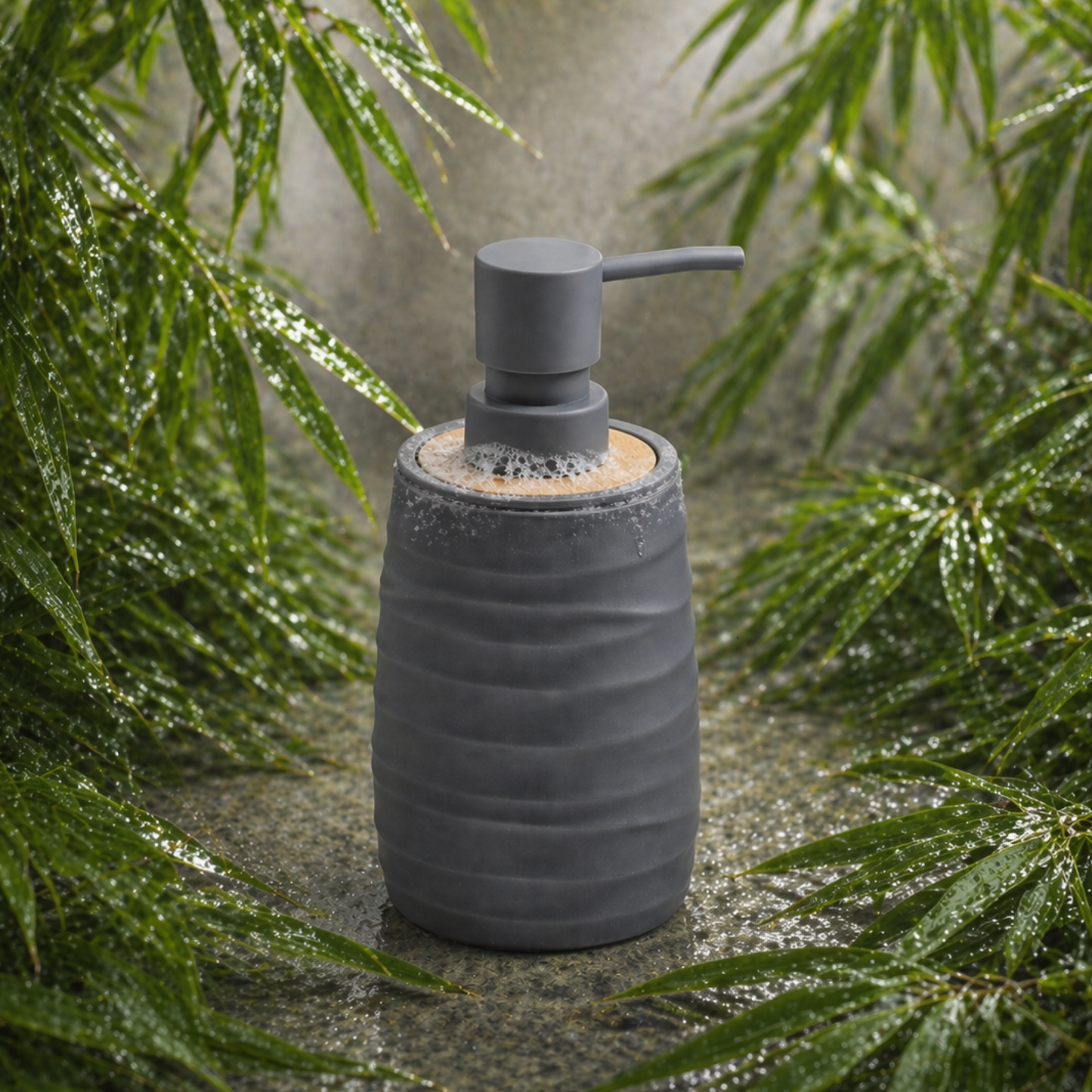 Premium ABS Grey Liquid Soap Dispenser Bottle 380ml