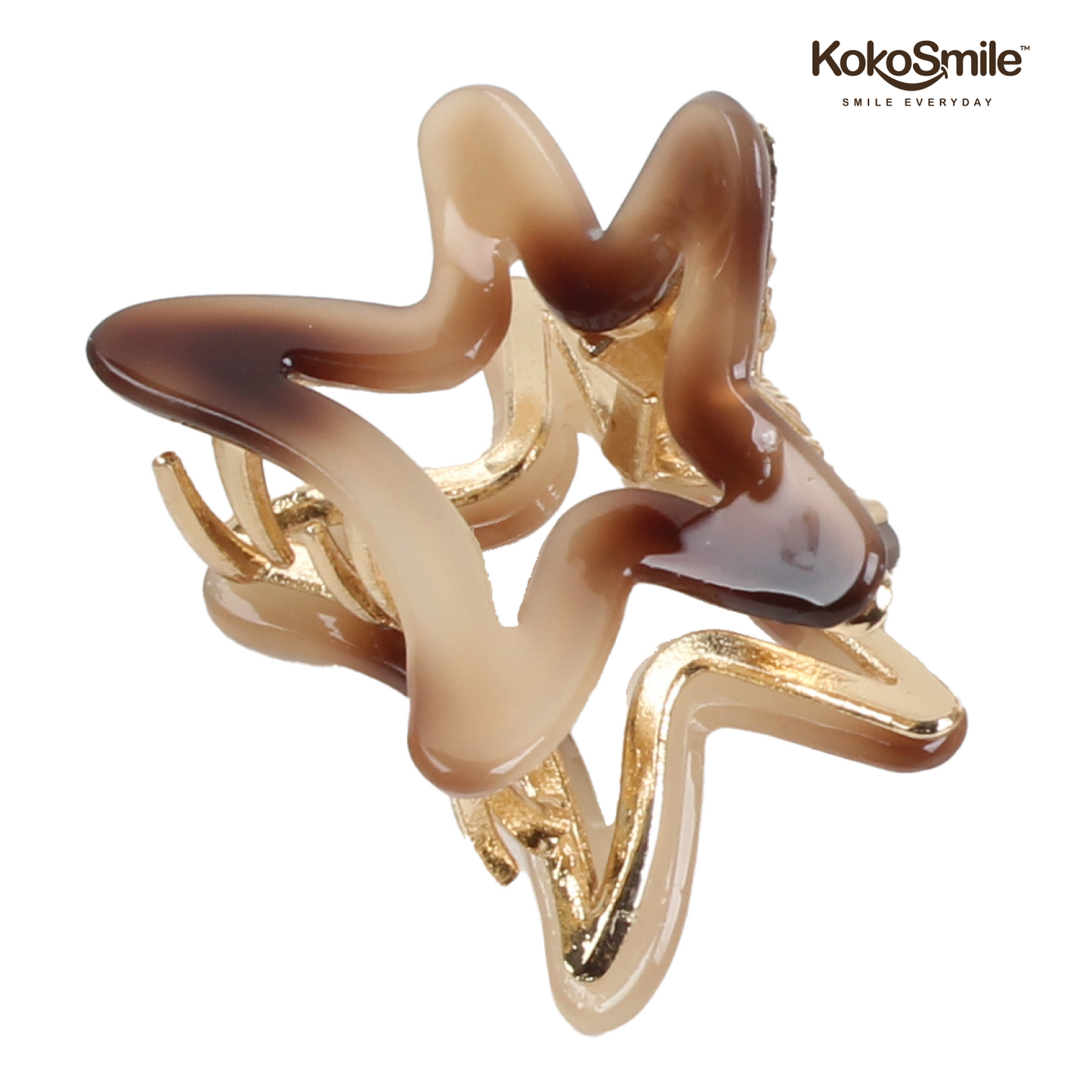 Classic Strong Grip Hair Claw Clip – Premium Brass & ABS Hair Accessory