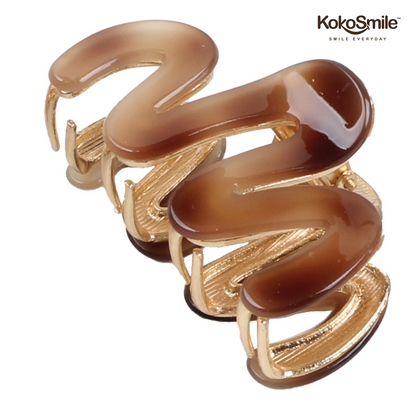 Premium Anti-Slip Hair Claw Clip – Rust-Resistant Brass & ABS Hair Clip