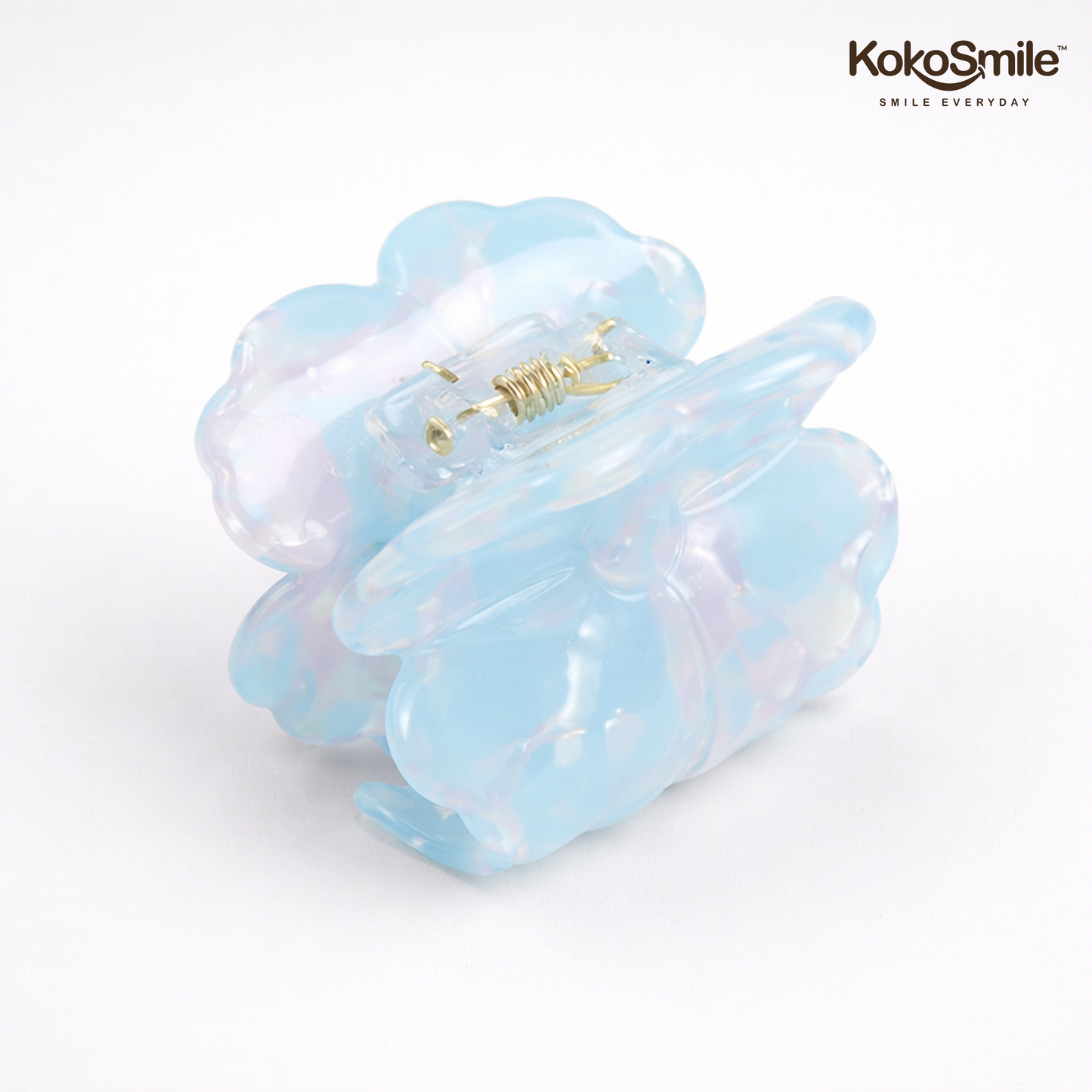 Elegant Flower Hair Claw Clip – Anti-Slip Wavy Jaw Clip for Women