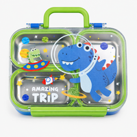 Premium 3 Compartment Stainless Steel Leakproof Lunch Box – 750ml