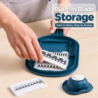 4-in-1 Multipurpose Vegetable Slicer with Storage Container