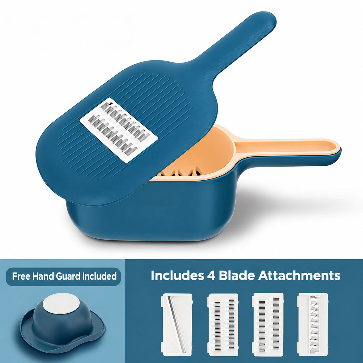 4-in-1 Multipurpose Vegetable Slicer with Storage Container