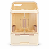 Premium Dish Drying Rack/Cabinet with Sliding Drawer