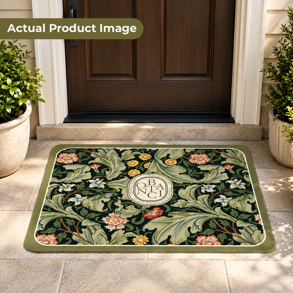 Modern Abstract Printed Doormat for Entryway, Bathroom & Kitchen
