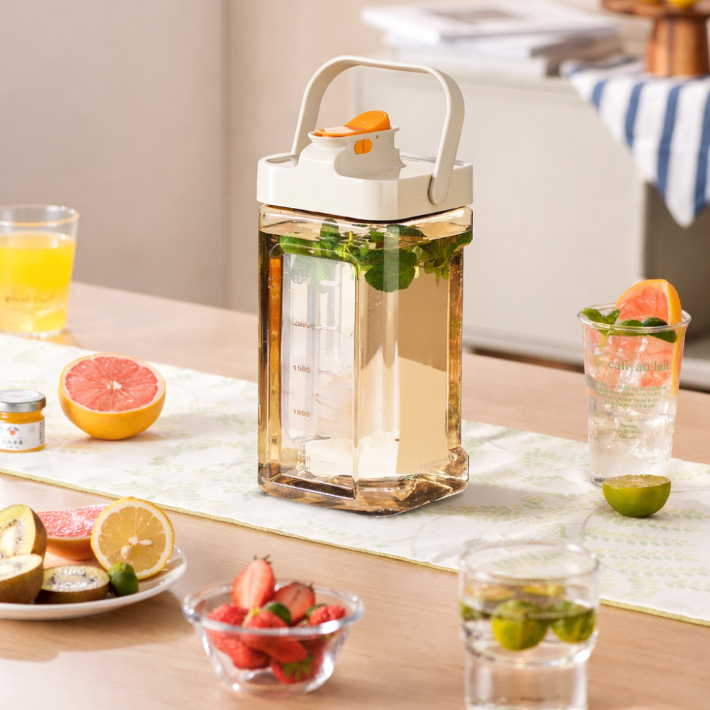 Premium 3.5L Family-Sized Water Pitcher Jug with Airtight Lid