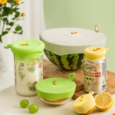 HOMX Universal Silicone Stretch Lids – Set of 2 | Reusable Leak-Proof Food Covers