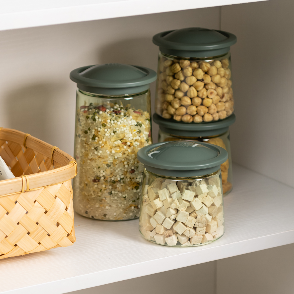 Food Storage Jar with PP Lid & Silicone Seal | UFO Shape