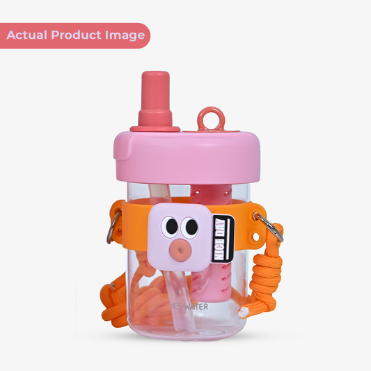 Super Cute Trendy Tritan tumbler bottle with Straw for Kids - 500ml