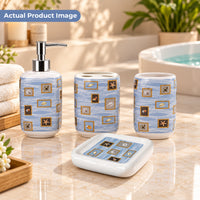 Premium Ceramic Sea Shell Bathroom Accessories Set of 4