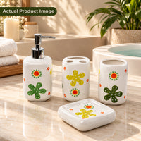 Premium Ceramic Starfish Bathroom Accessories Set – 4 Pieces