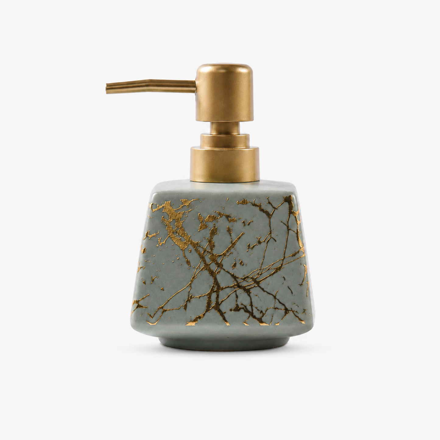 Ceramic Marble Textured Soap Dispenser - 350ml