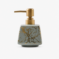 Ceramic Marble Textured Soap Dispenser - 350ml