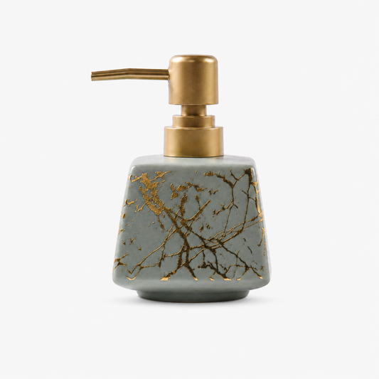 Ceramic Marble Textured Soap Dispenser - 350ml