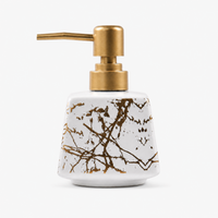 Ceramic Marble Textured Soap Dispenser - 350ml