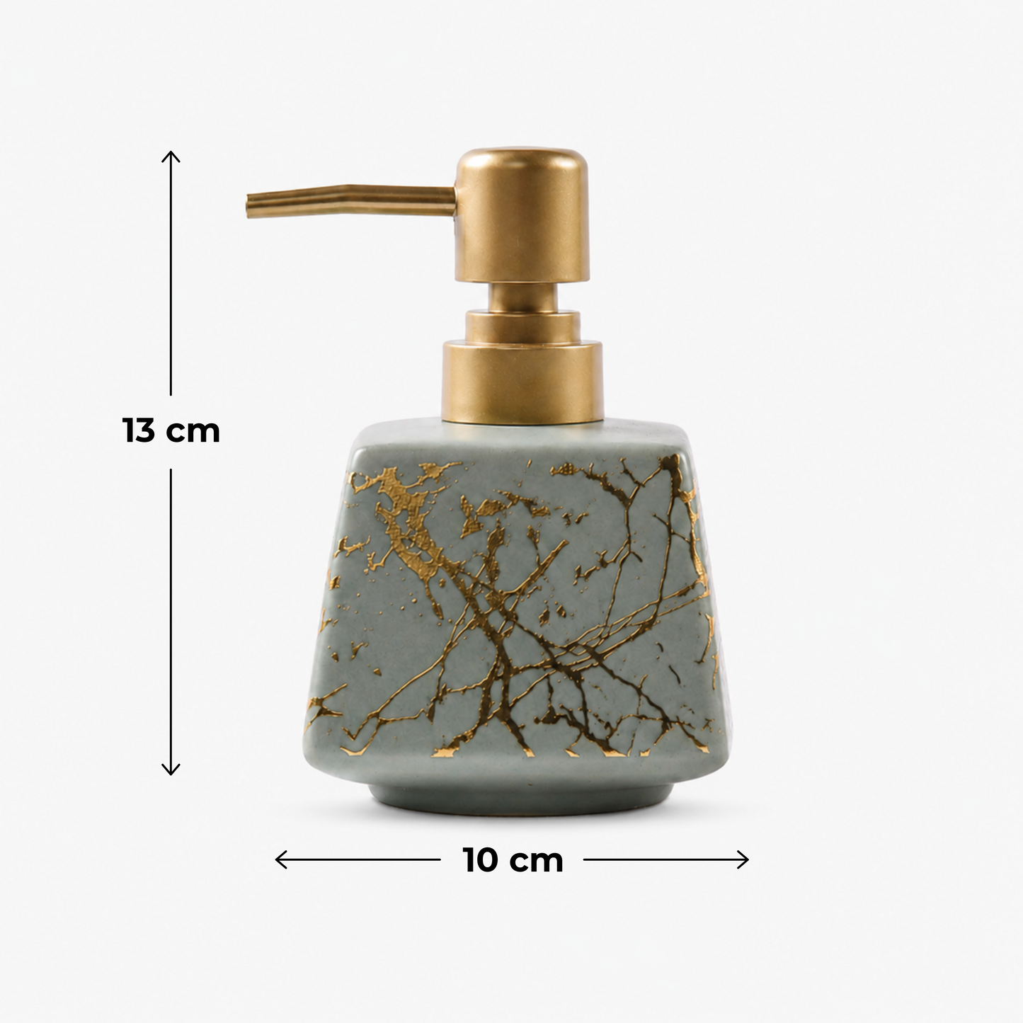 Ceramic Marble Textured Soap Dispenser - 350ml