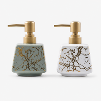 Ceramic Marble Textured Soap Dispenser - 350ml