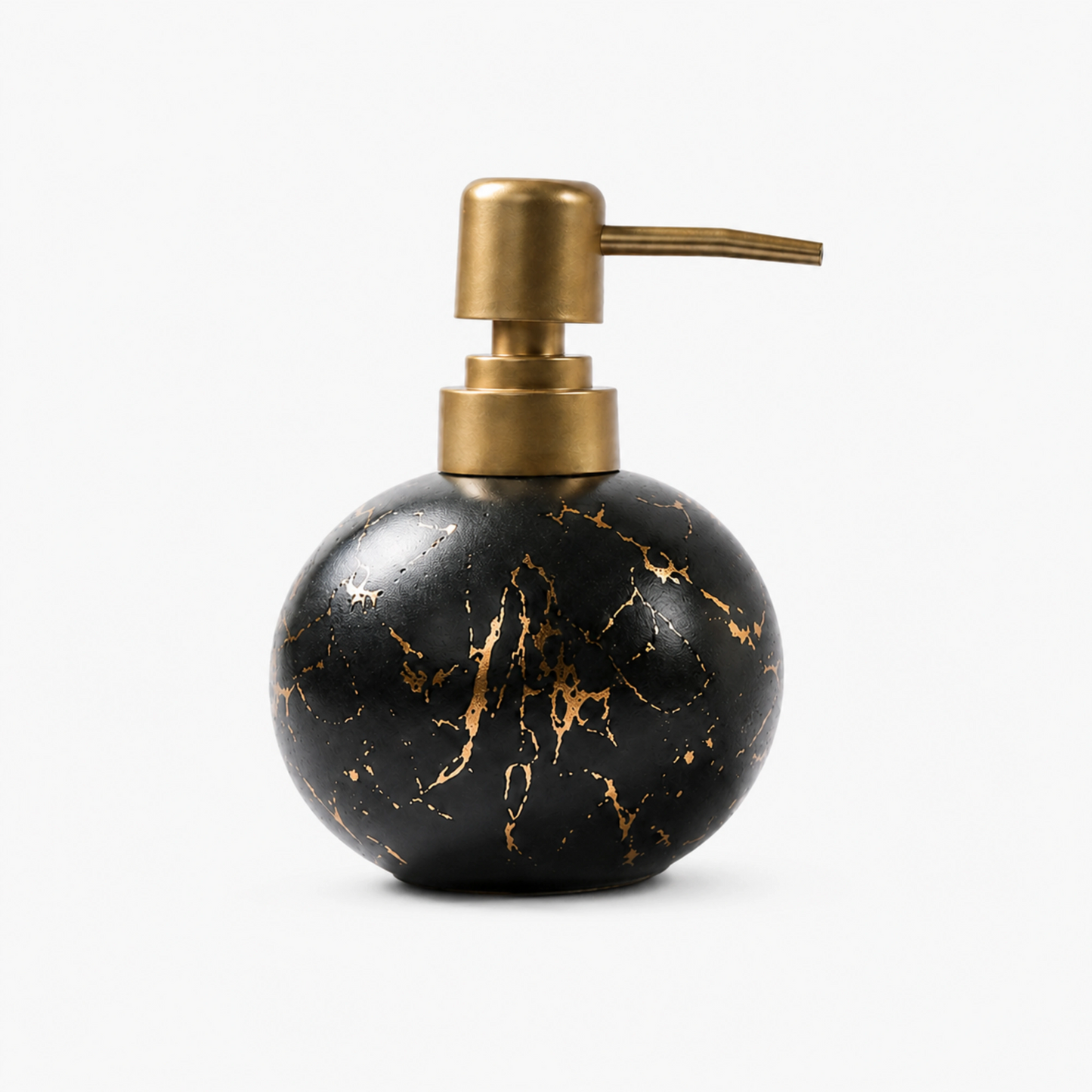 Ceramic Gold Marble Soap Dispenser - 250ml