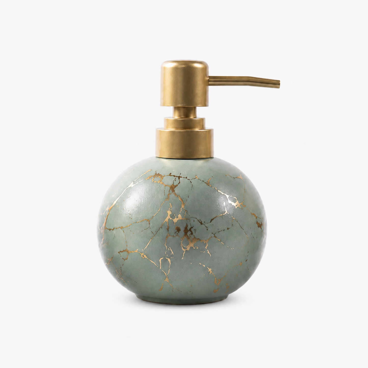 Ceramic Gold Marble Soap Dispenser - 250ml