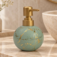 Ceramic Gold Marble Soap Dispenser - 250ml